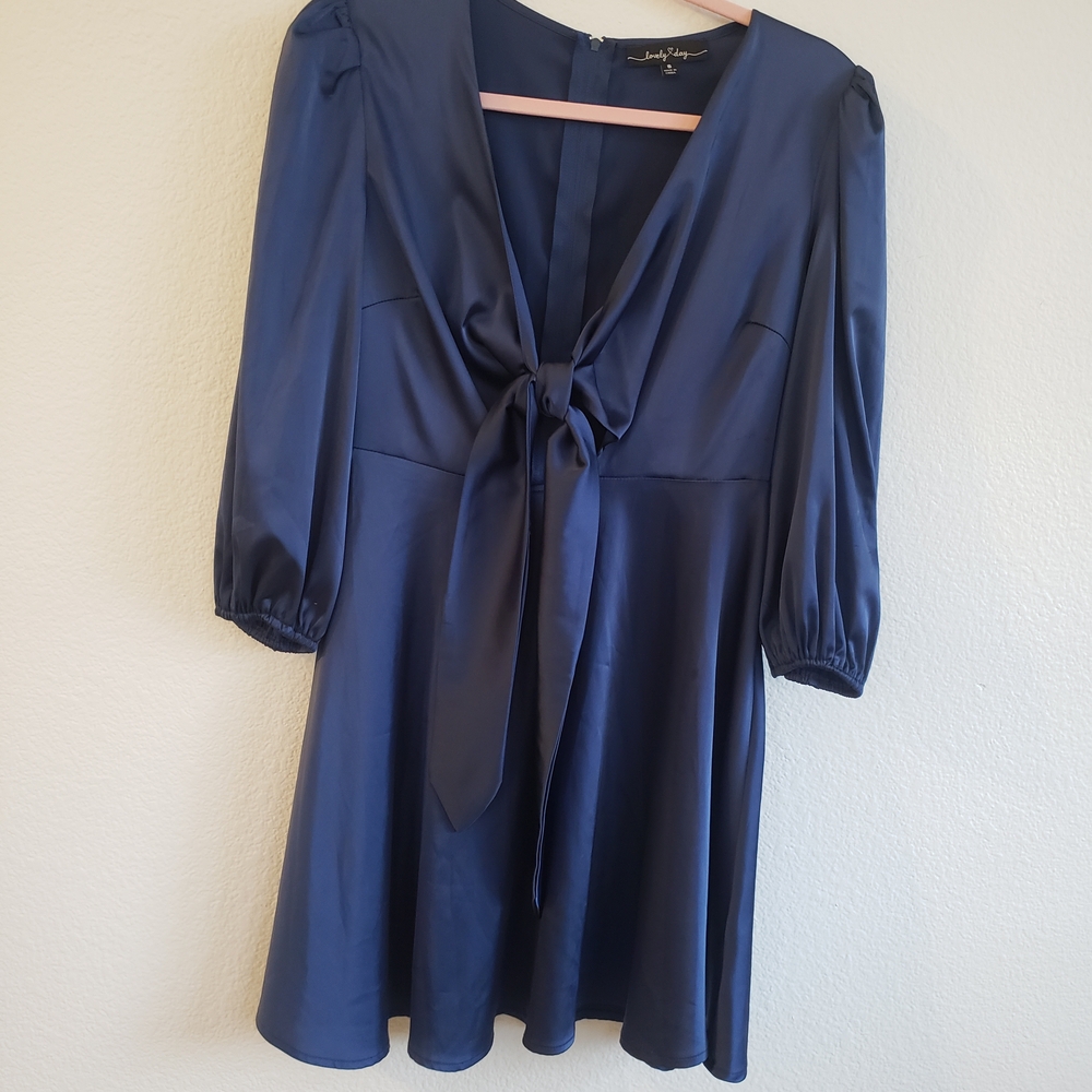 Lovely Day Deep Blue Mini Dress